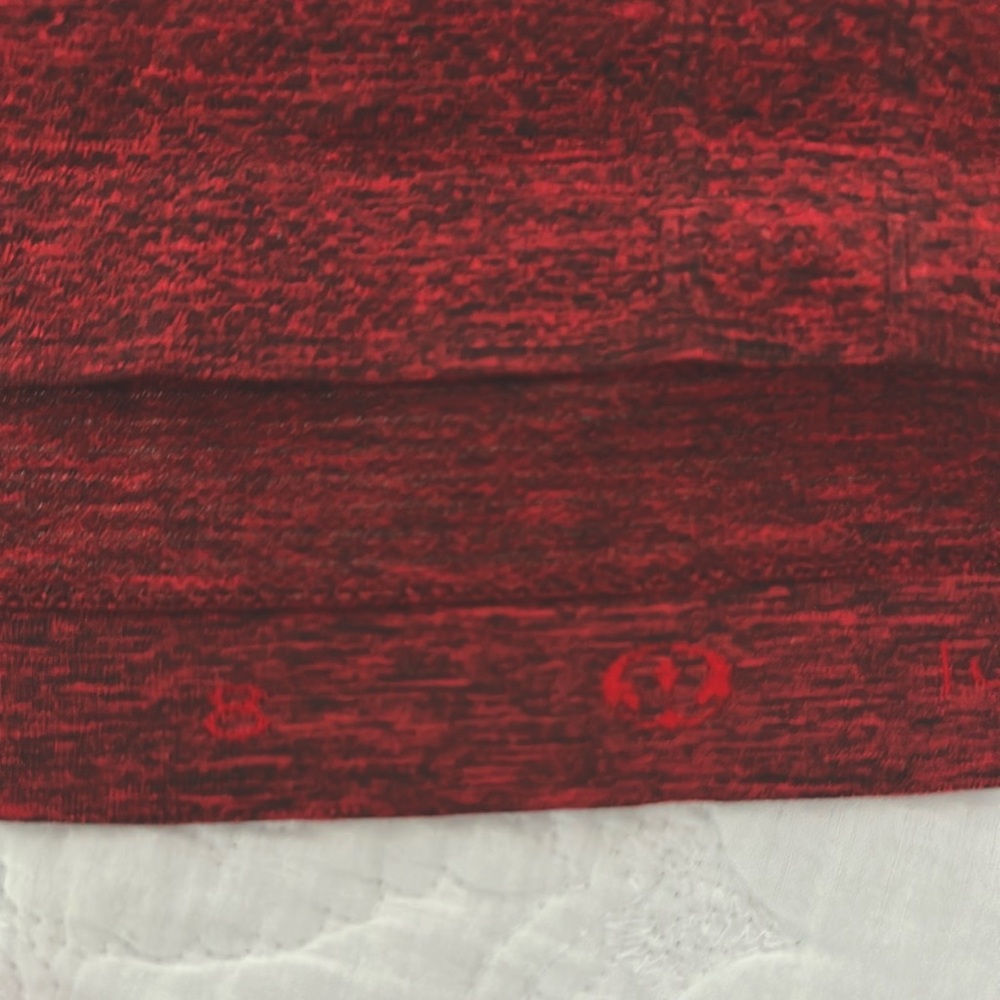 Lululemon Swiftly Tech Racerback Top Women’s size 8 True Red / Black Tank - Picture 6 of 8